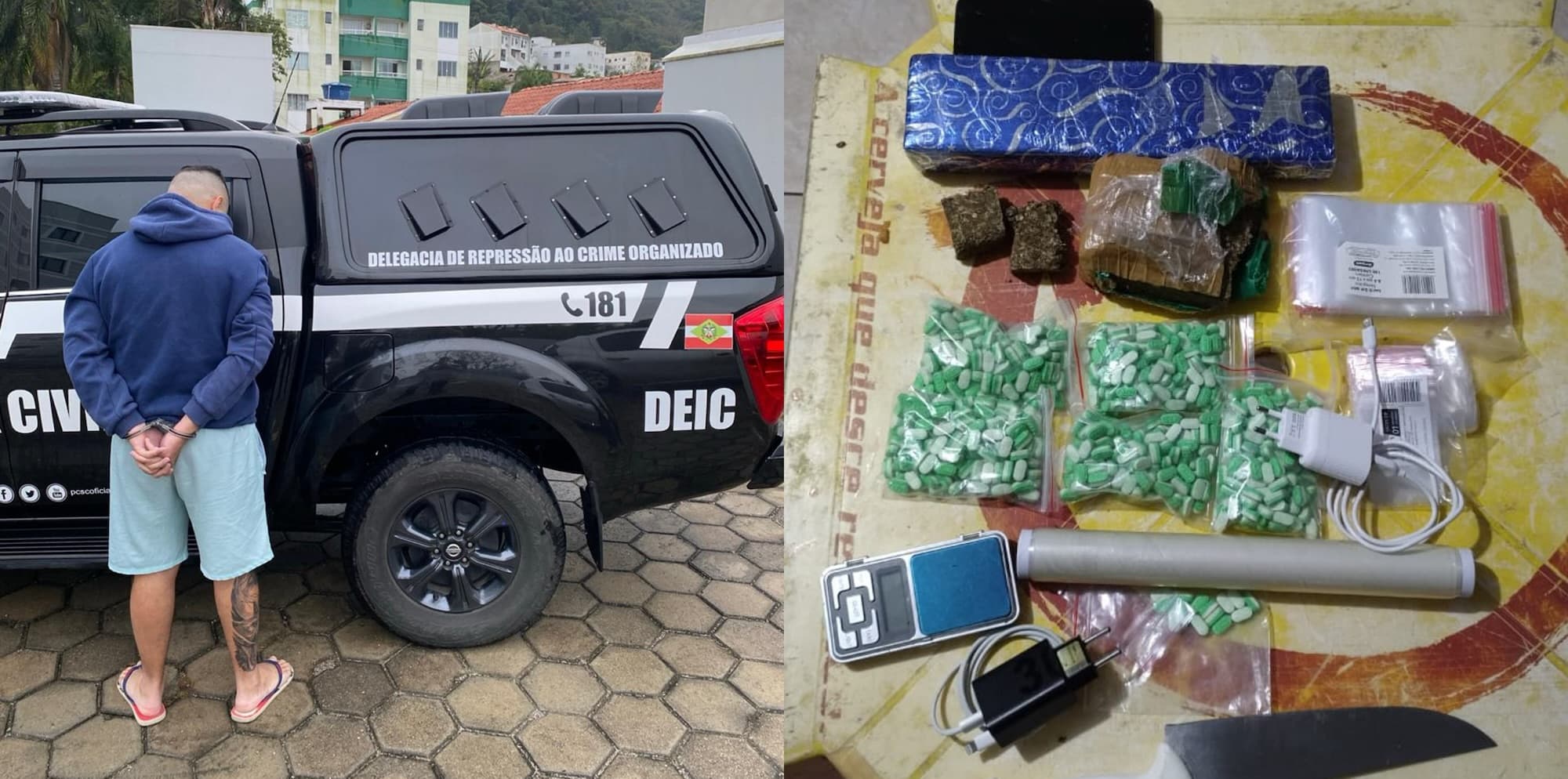 Traficantes e vendedores de armas são presos em megaoperação policial na Grande Florianópolis