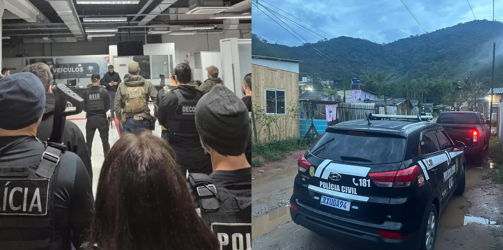 Polícia Civil prende 17 pessoas ligadas ao PGC em operação no Litoral Norte de SC