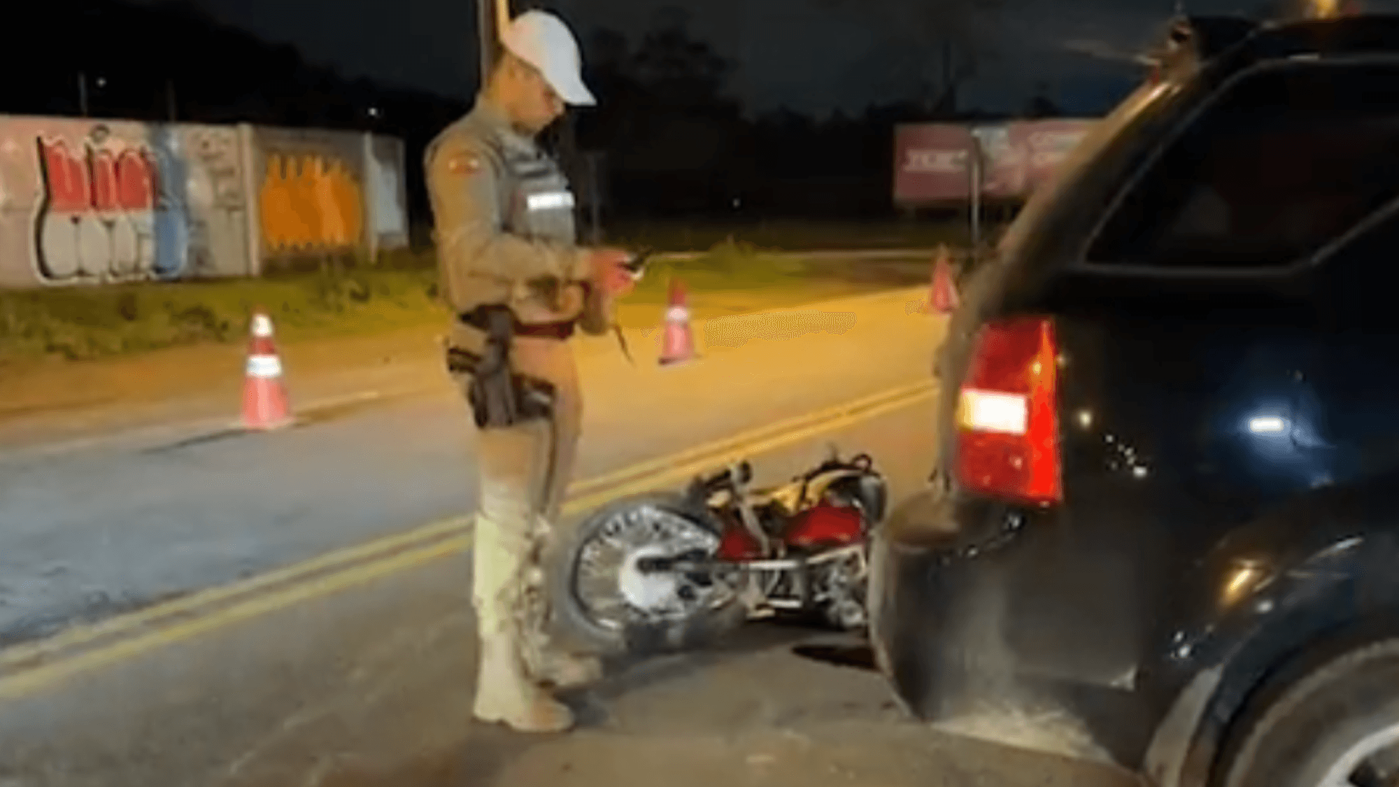 Motociclista de 19 anos morre após colisão com carro na SC-108