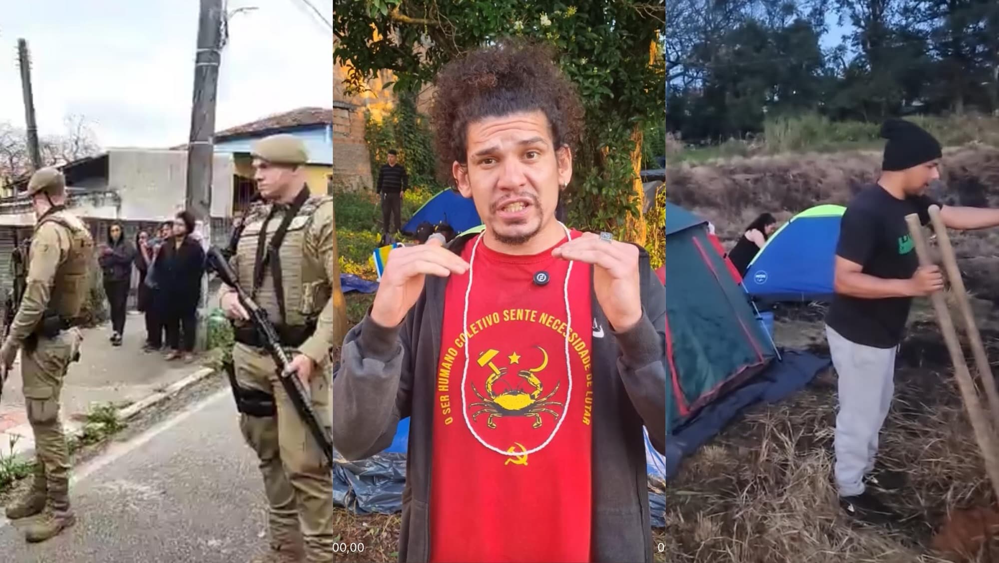 Comunistas invadem terreno na Grande Florianópolis e ameaçam a PMSC: “vai dar merda”
