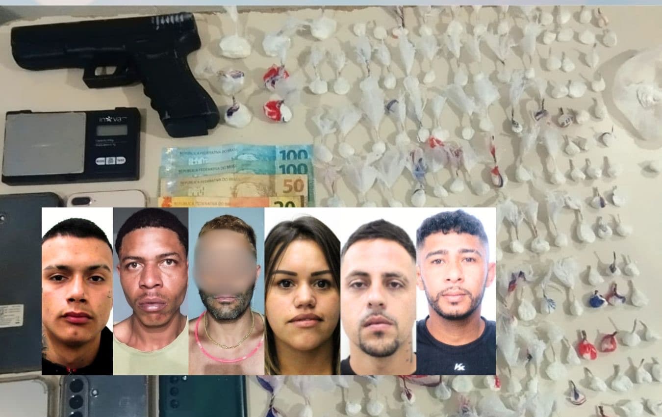 Operação da PM em bar de Porto Belo prende cinco suspeitos de tráfico de drogas