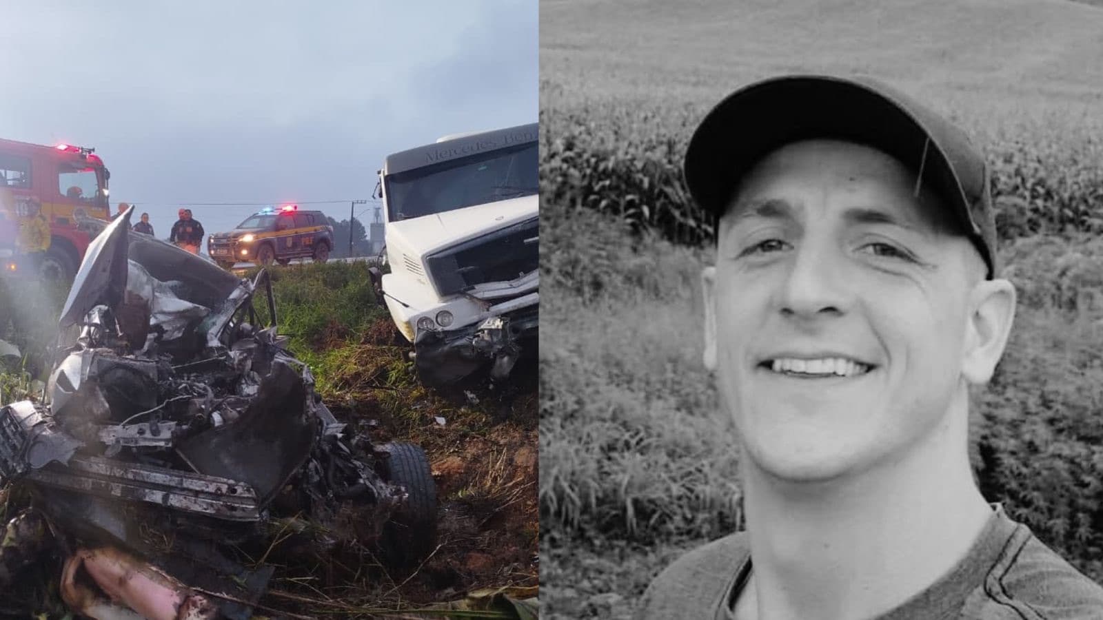 Identificado o motorista que morreu preso às ferragens após batida na BR-470