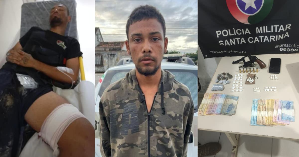 Criminoso é baleado pela PM em Tijucas durante operação no “Casarão”