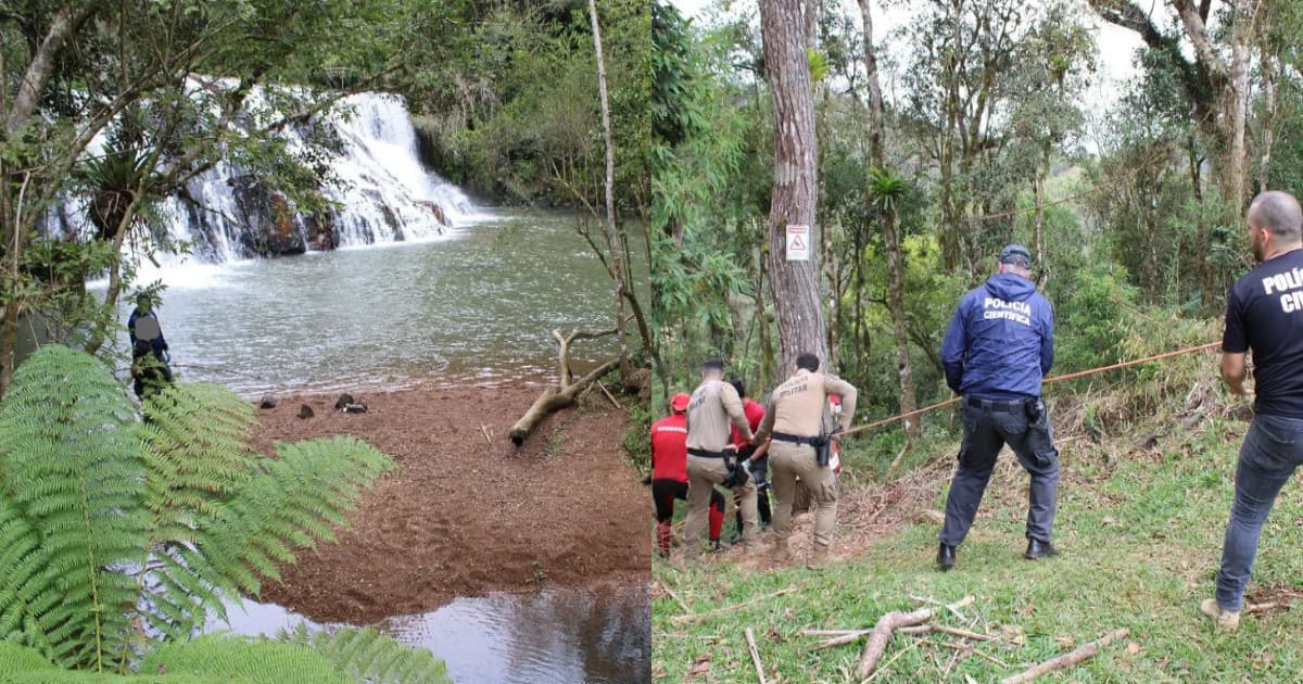 Jovem de 20 anos morre afogado em cachoeira de difícil acesso em SC