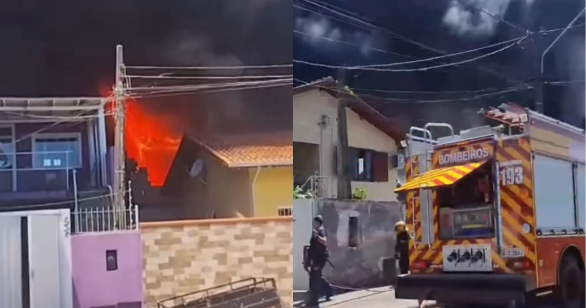 Incêndio de grandes proporções destrói galpão de recicláveis e assusta moradores na Grande Florianópolis