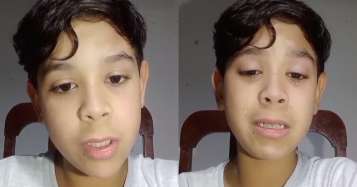 Menino de 11 anos faz pedido comovente em vídeo emocionante em SC