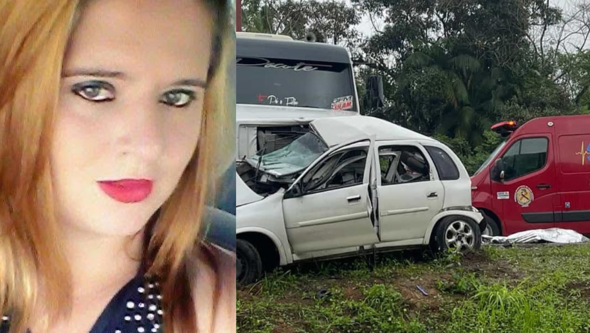 Mulher morre em acidente entre carro e caminhão em Jaraguá do Sul