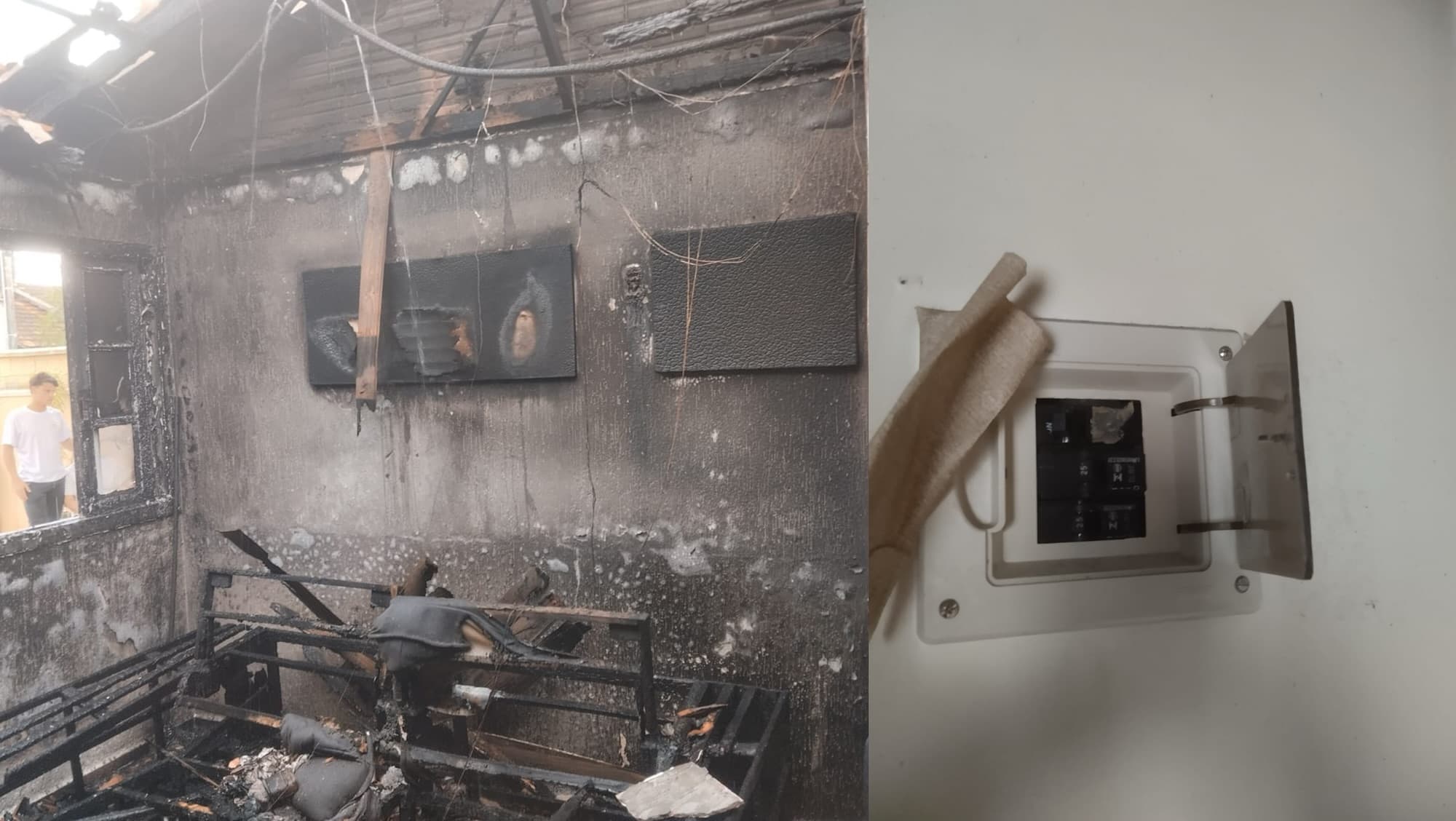 Incêndio destrói sala de casa em São João Batista; ninguém ficou ferido