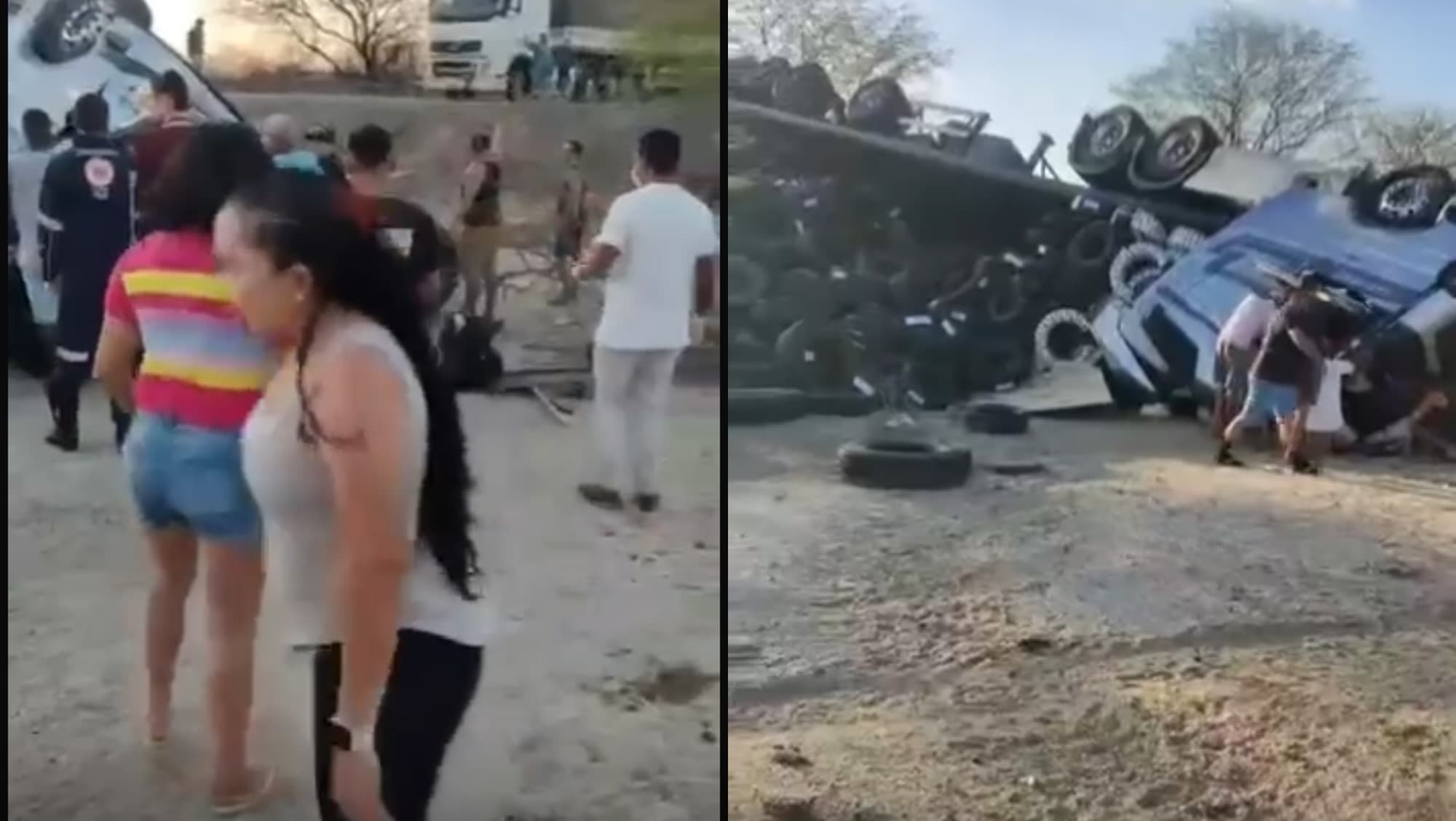 Criança de 2 anos morre e caminhoneiro de Tijucas escapa com vida em acidente na Bahia