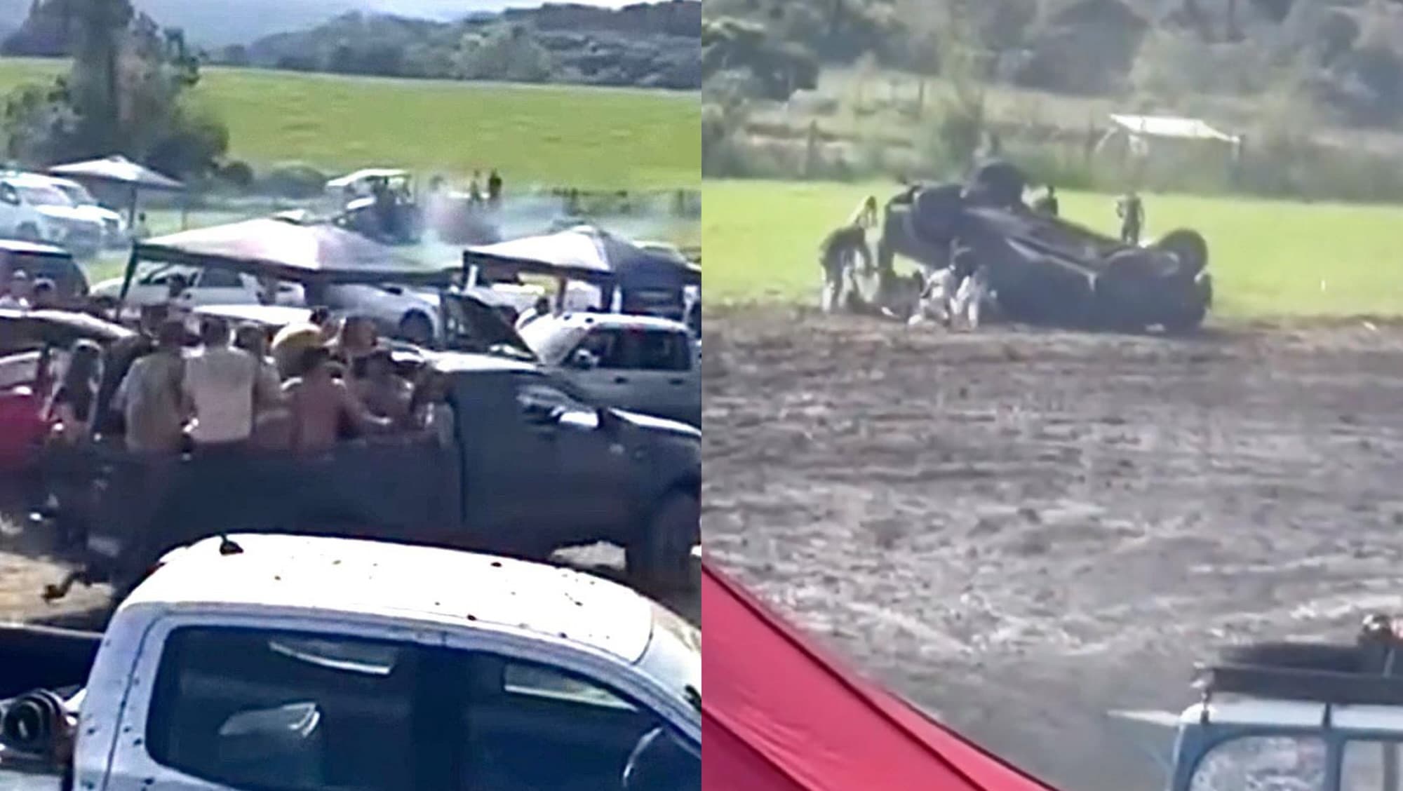 Jovens decidem “tirar onda” com carroceria de caminhonete lotada e quase provocam tragédia