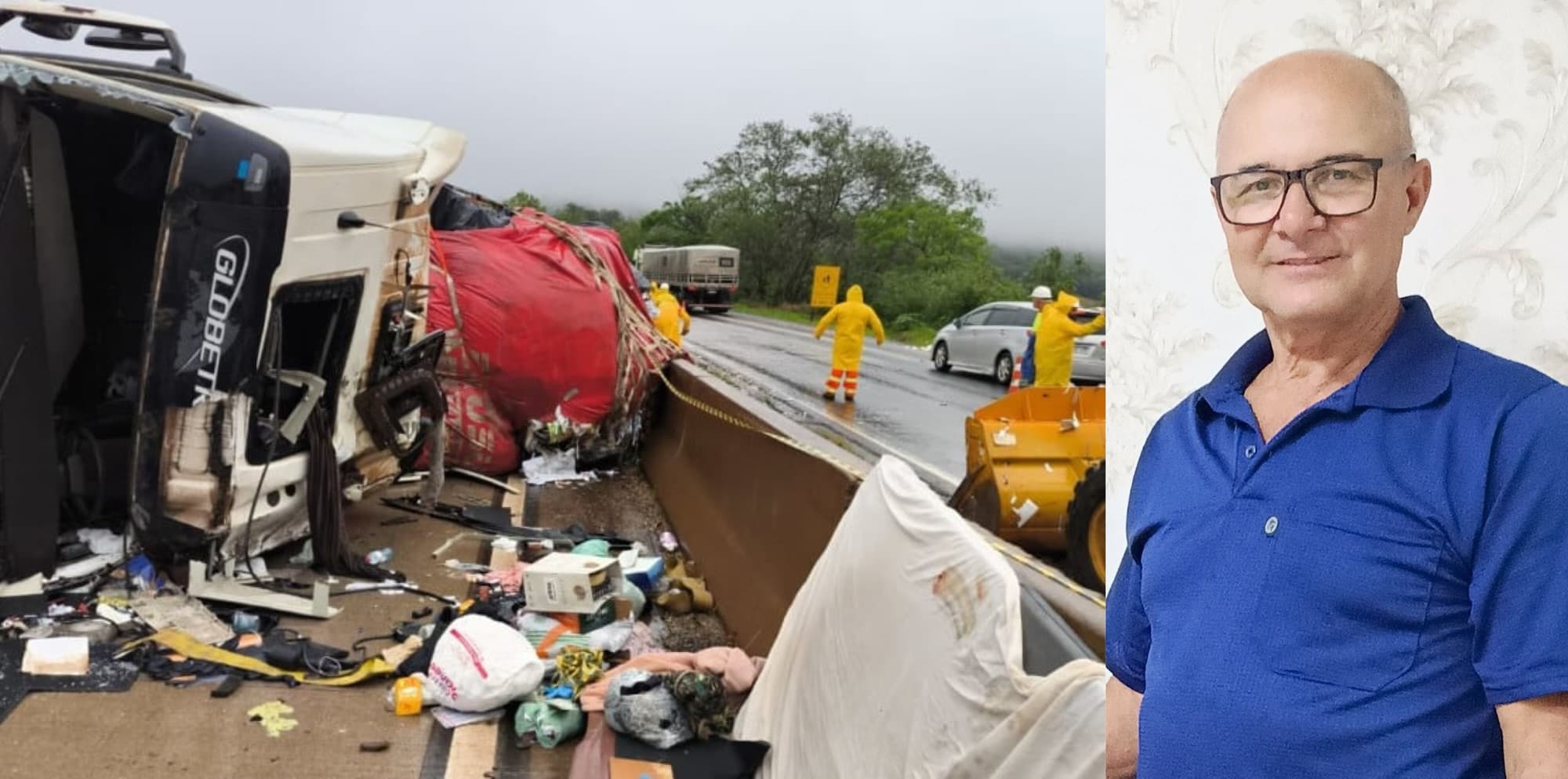 Motorista de Chapecó morre em acidente com caminhão na BR-163, no Paraná