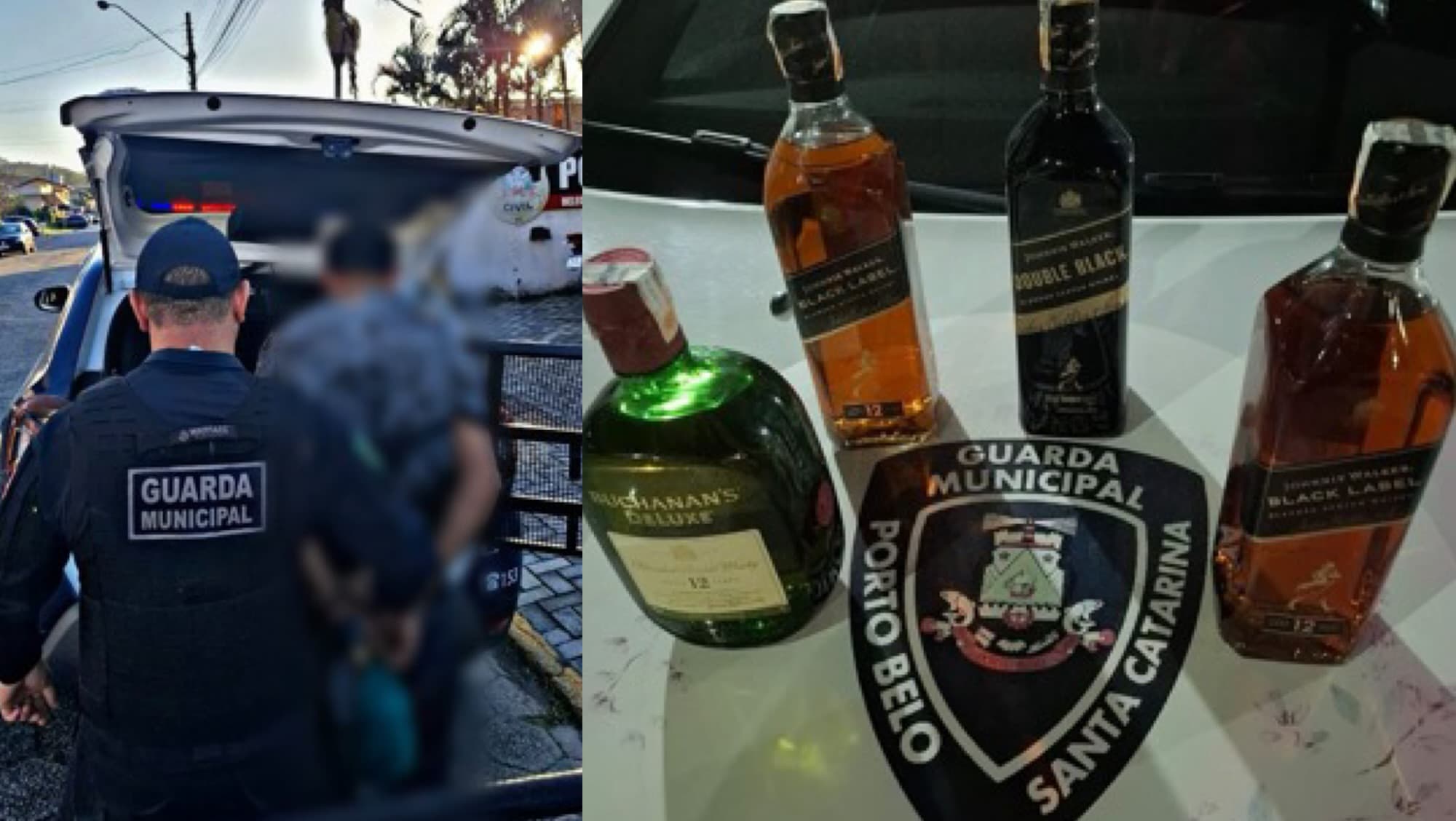 Homem furta supermercado em Porto Belo, tenta fugir e acaba preso pela Guarda Municipal
