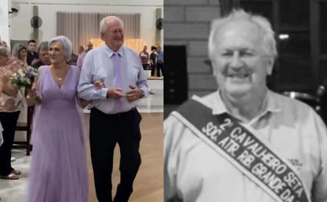 “Partiu ao lado do amor da vida”: idoso morre em festa de bodas de ouro em SC