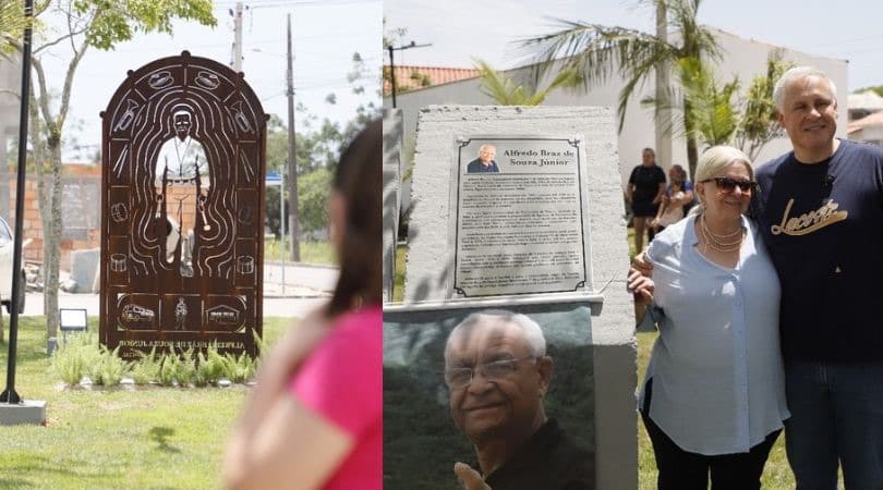 Tijucas entrega praça que homenageia Seu Alfredo no Dia da Consciência Negra