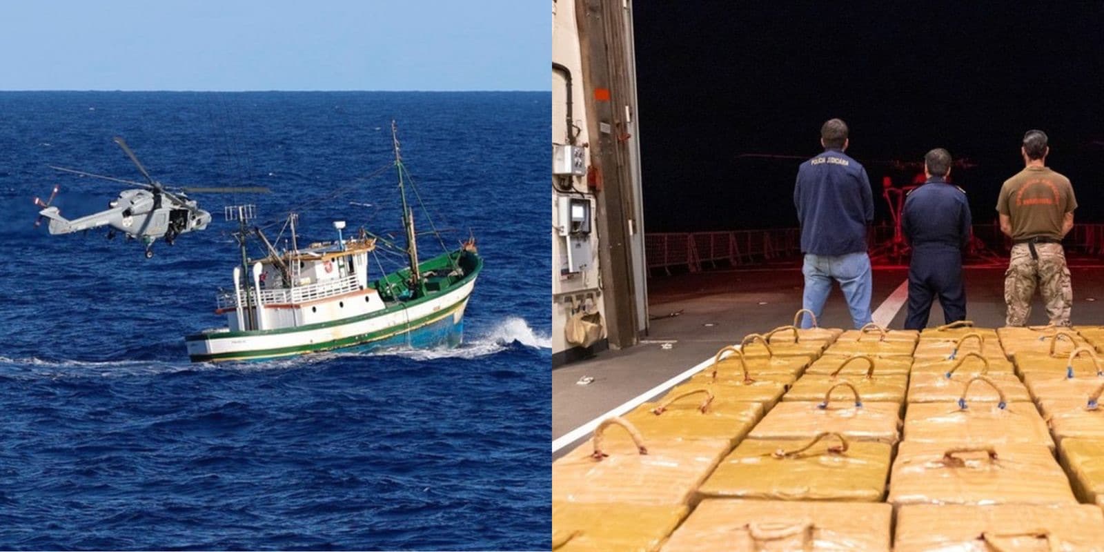 Embarcação que saiu de SC é apreendida com carga milionária de cocaína: “dez tripulantes presos”
