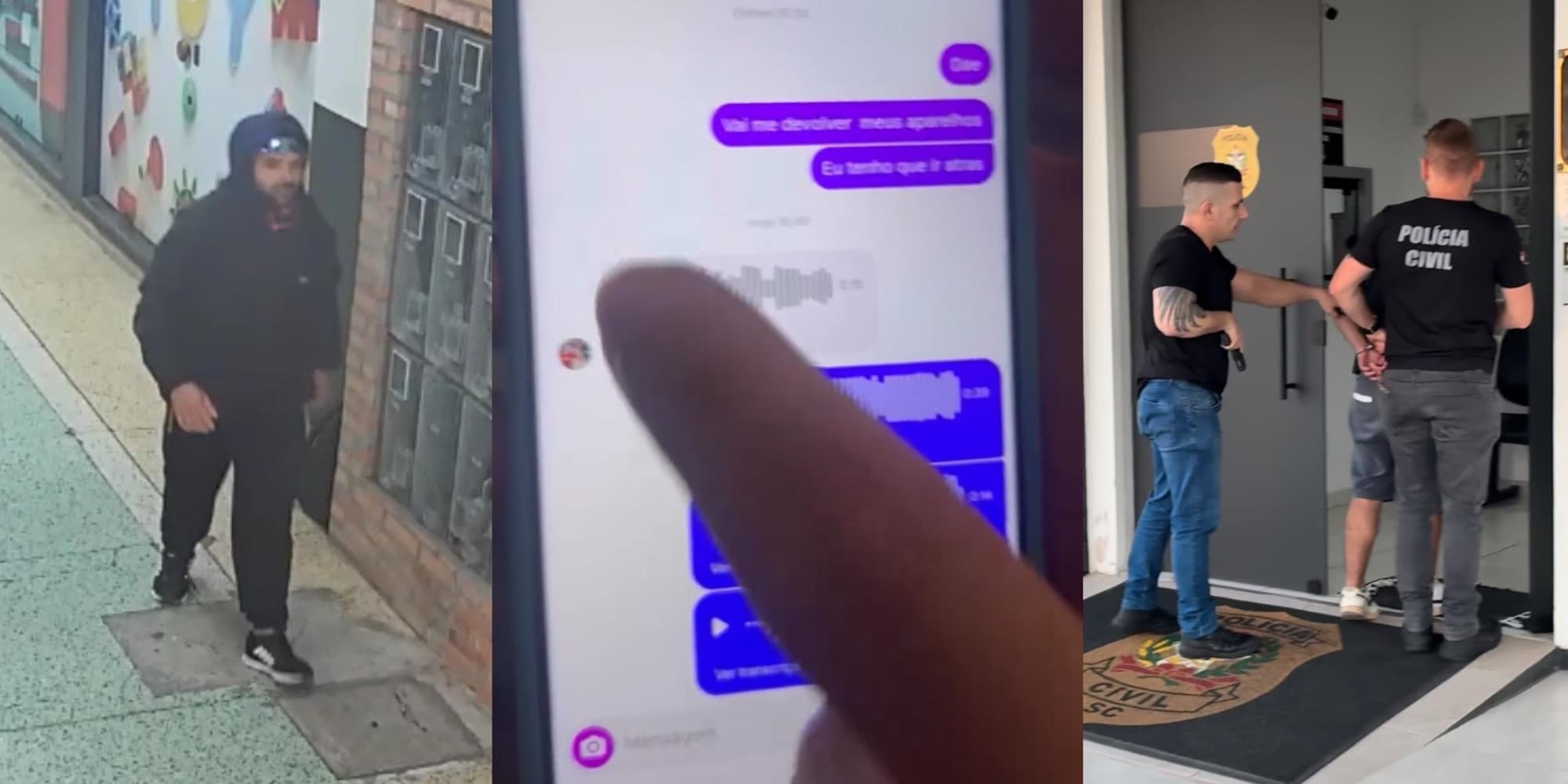 Criminoso que ameaçou “processar” lojista após roubo de celulares é preso em SC