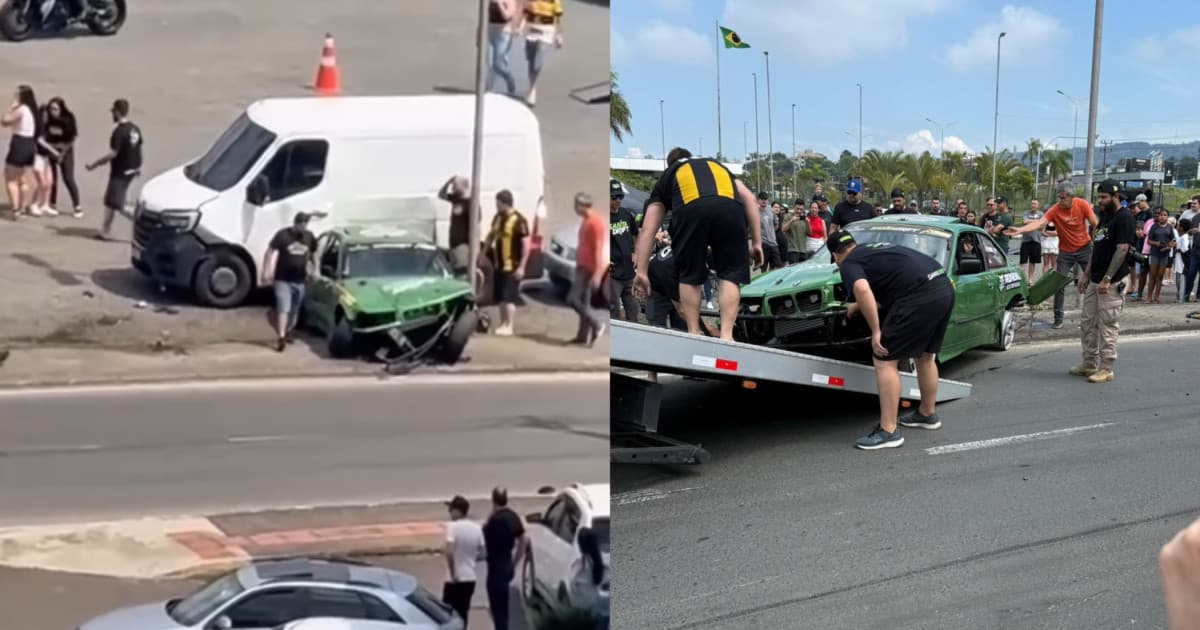 Prefeitura de Criciúma cancela evento de Drift após acidente durante treino: “tivemos um contratempo”