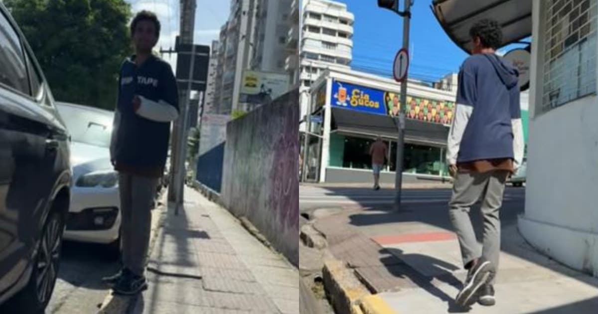 “Golpe da paçoca”: moradores de rua pedem ajuda, mas recusam emprego em Florianópolis