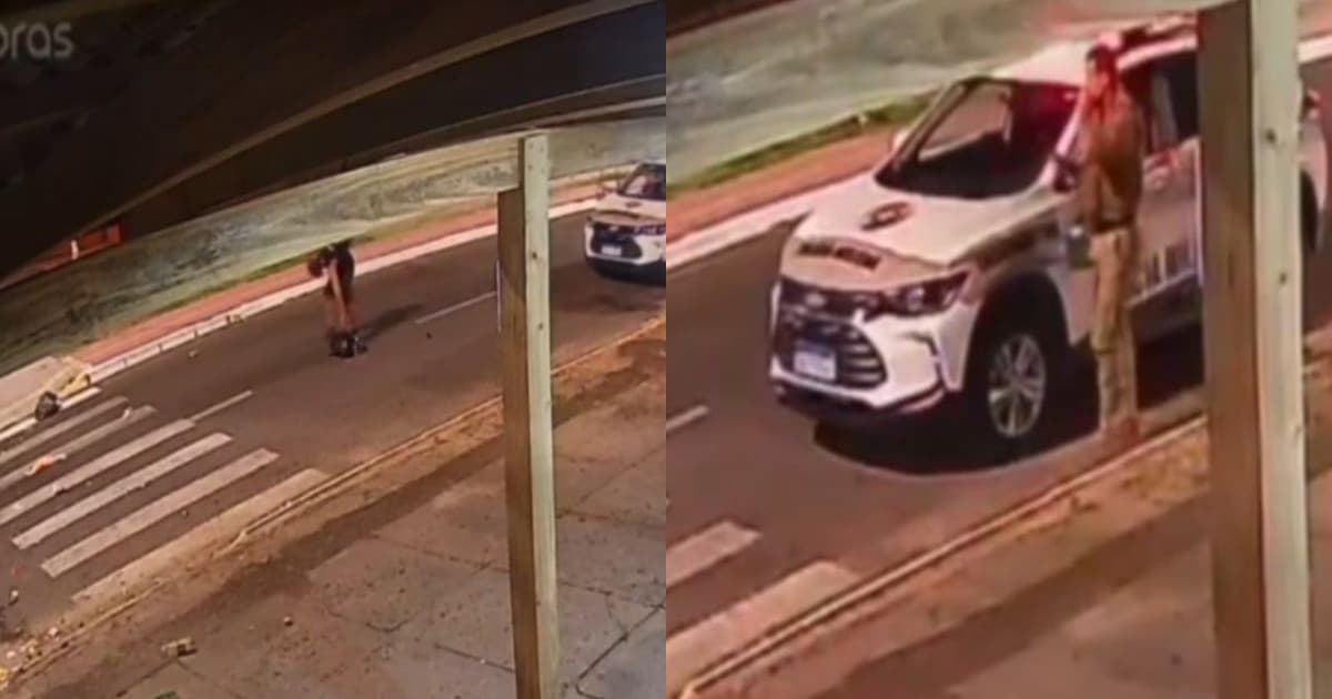 Porcão é pego no flagra pela PMSC: “volta e junta todo o lixo!”