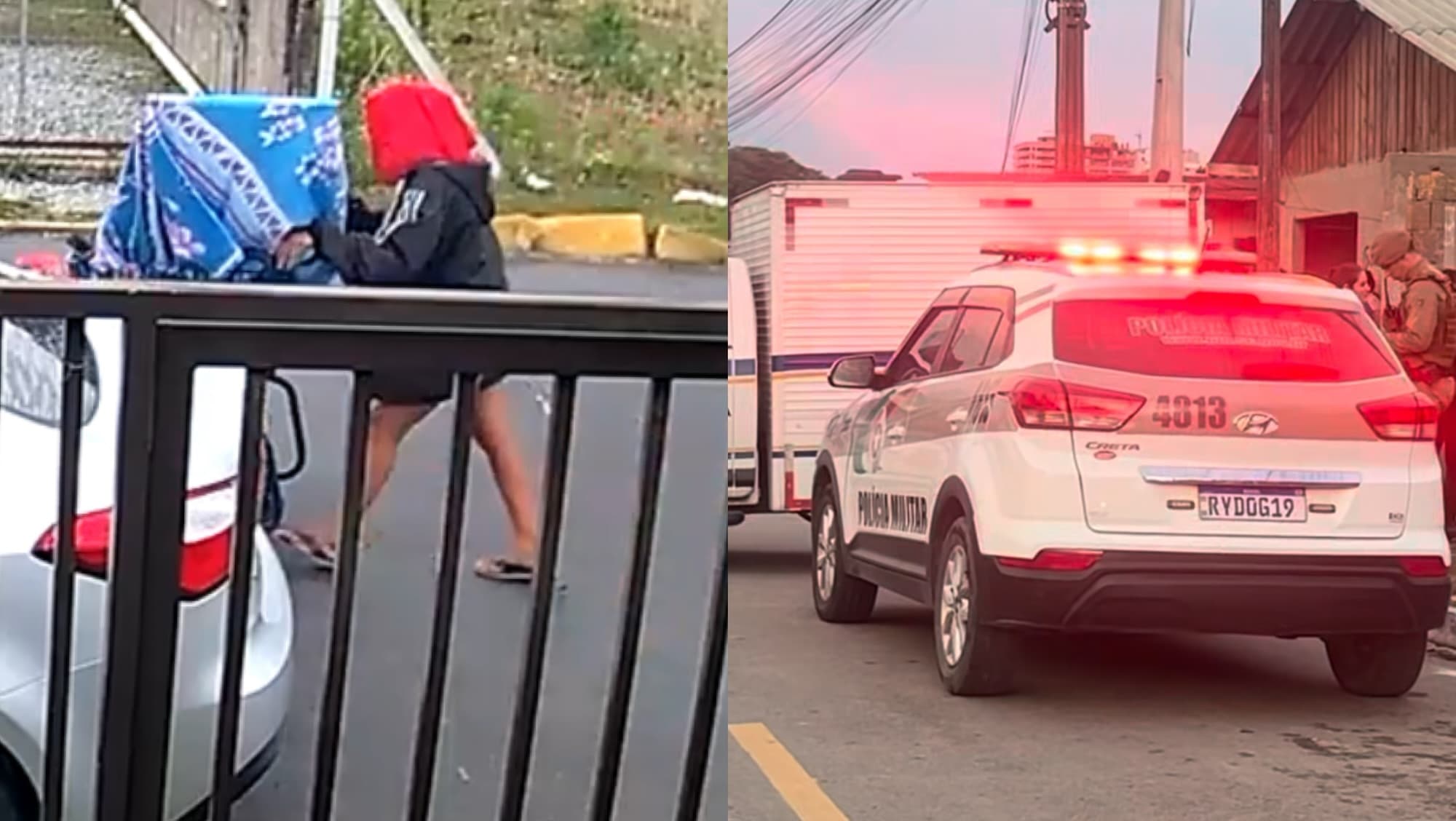 “Vai me matar pelo fogão”: mulher é flagrada carregando objeto suspeito após assassinato em Itapema