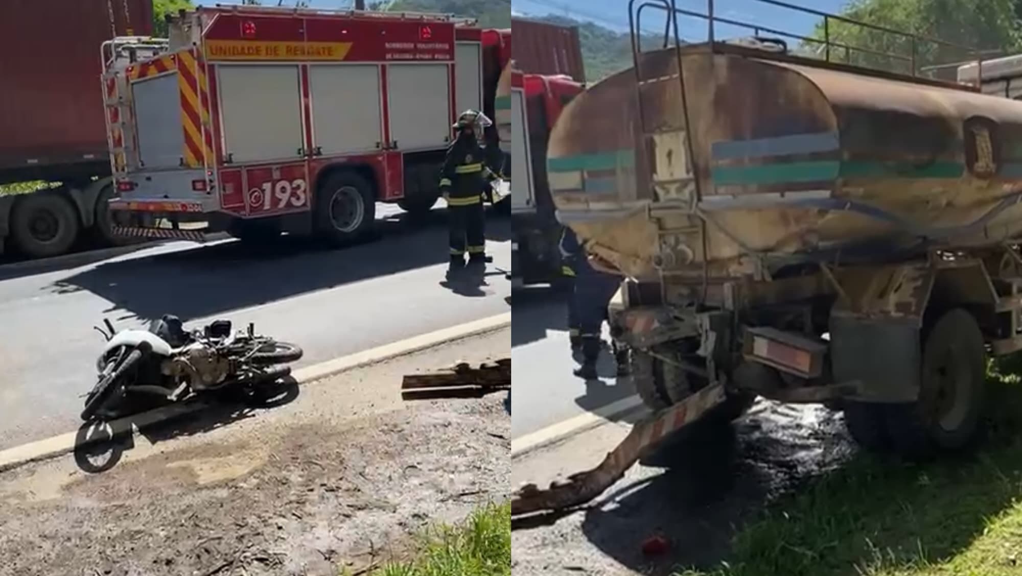 “Estava a caminho do trabalho”: motociclista morre atropelada por caminhão na BR-470