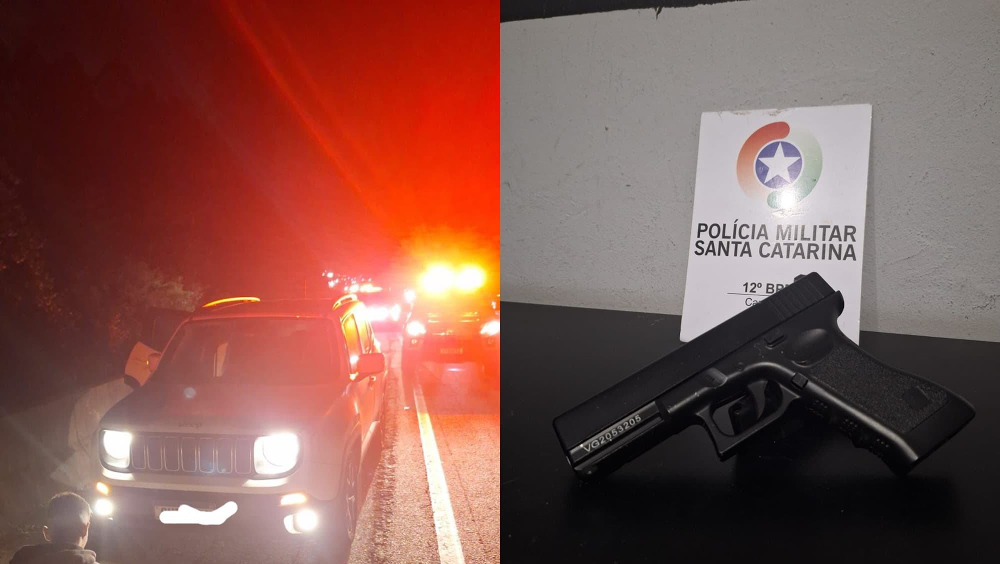 Rendeu quatro vítimas, trocou três carros e avançou pela BR-101: madrugada termina com prisão em Itajaí