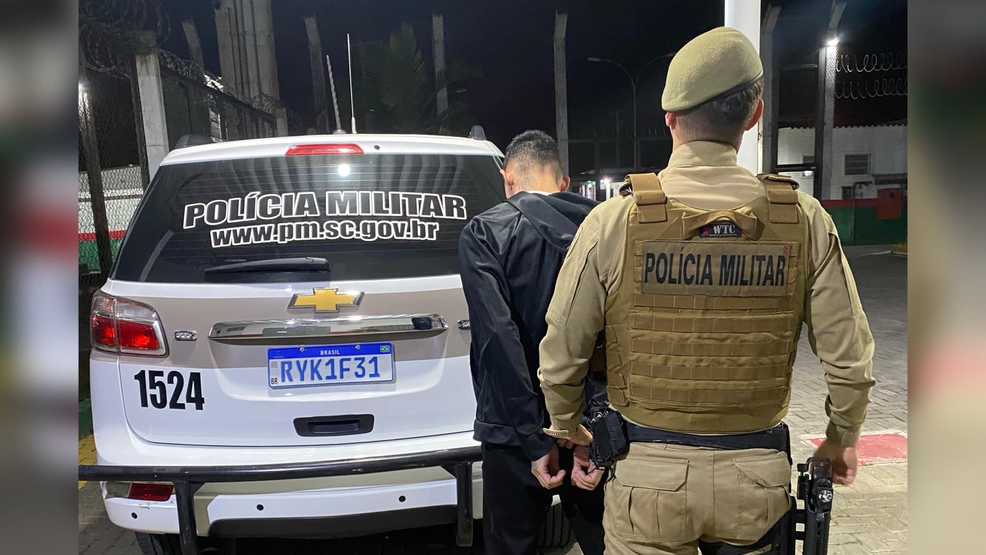 Foragido de presídio é recapturado durante operação da PM em BC