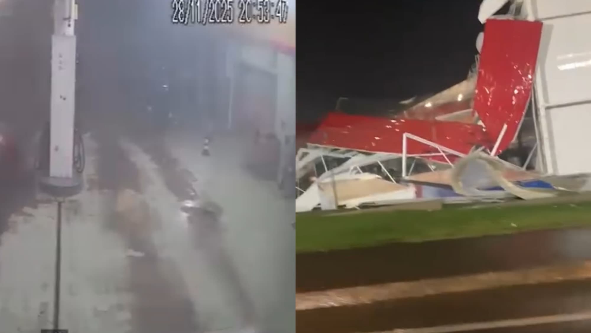 “Cena de filme de terror”: câmera flagra tempestade assustadora quê provocou destruição em SC
