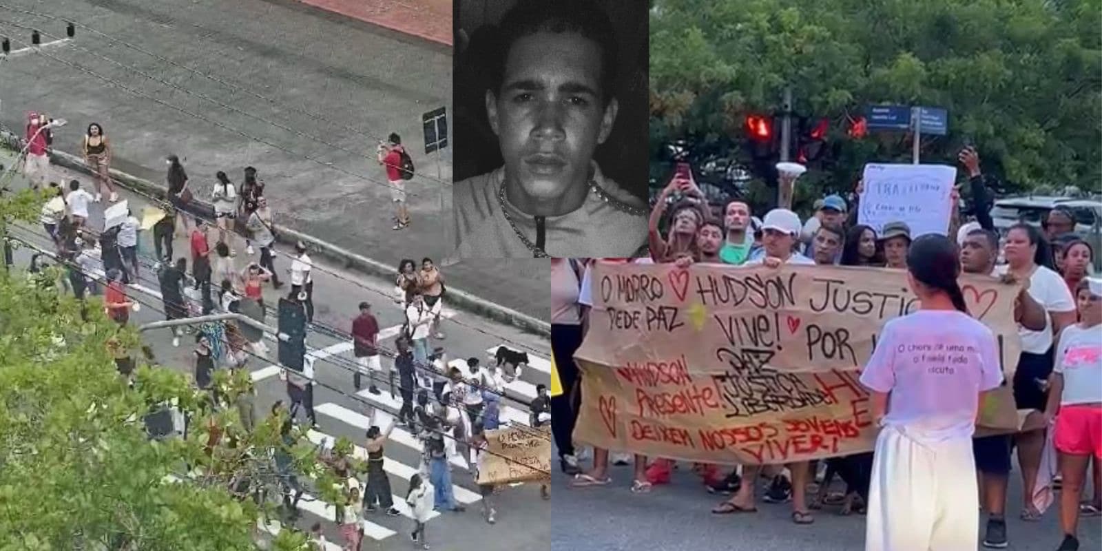Manifestantes protestam contra a PMSC após morte durante operação em Florianópolis