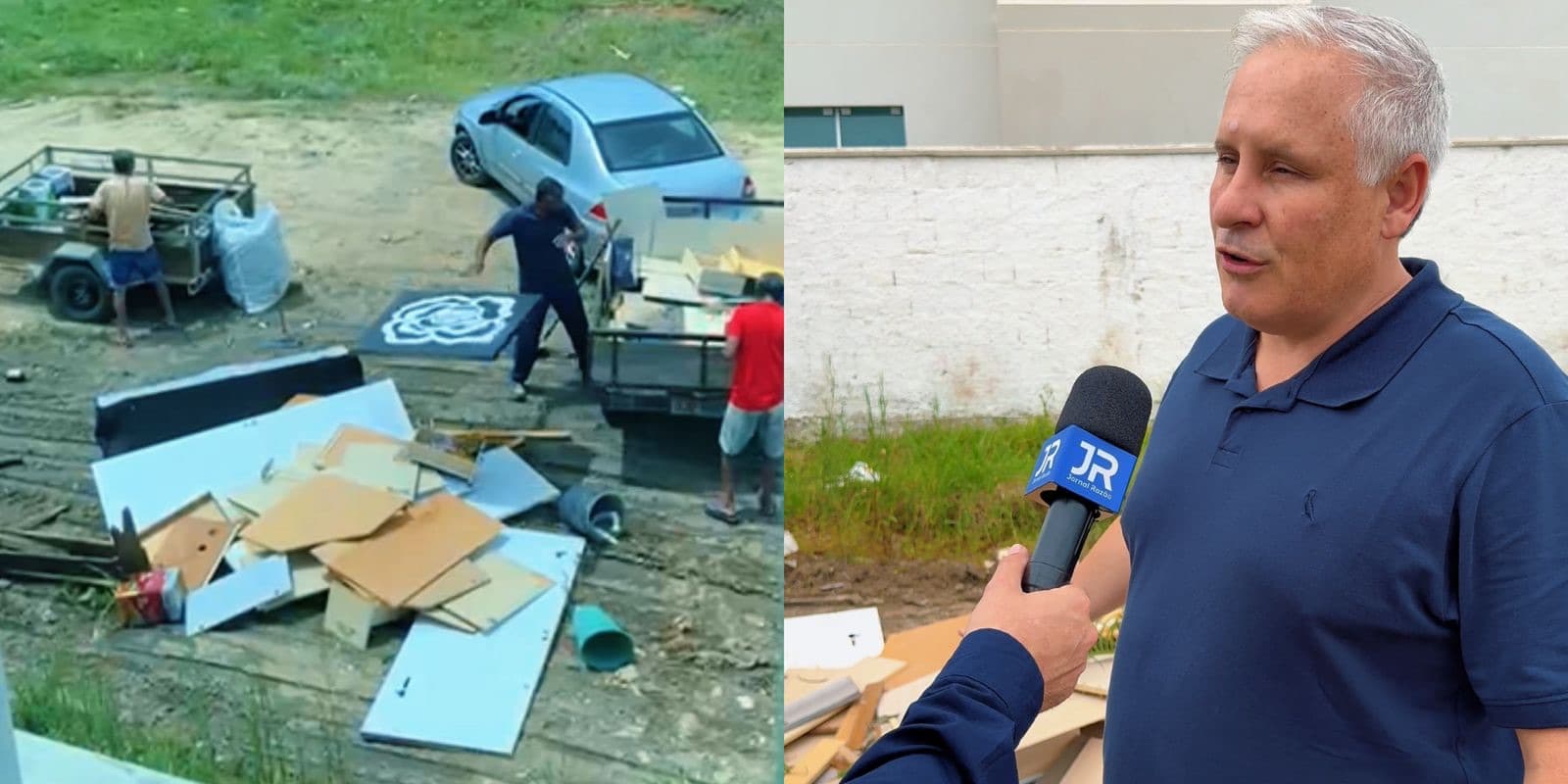 “Chega de porquice”: Tijucas declara guerra contra descarte irregular de entulho em vias públicas