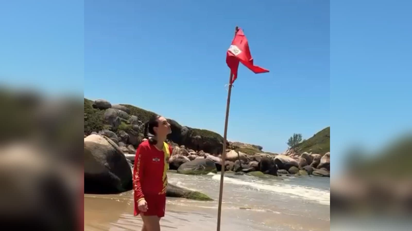 Bombeiros de Santa Catarina explicam o significado das bandeiras e fazem alerta aos banhistas