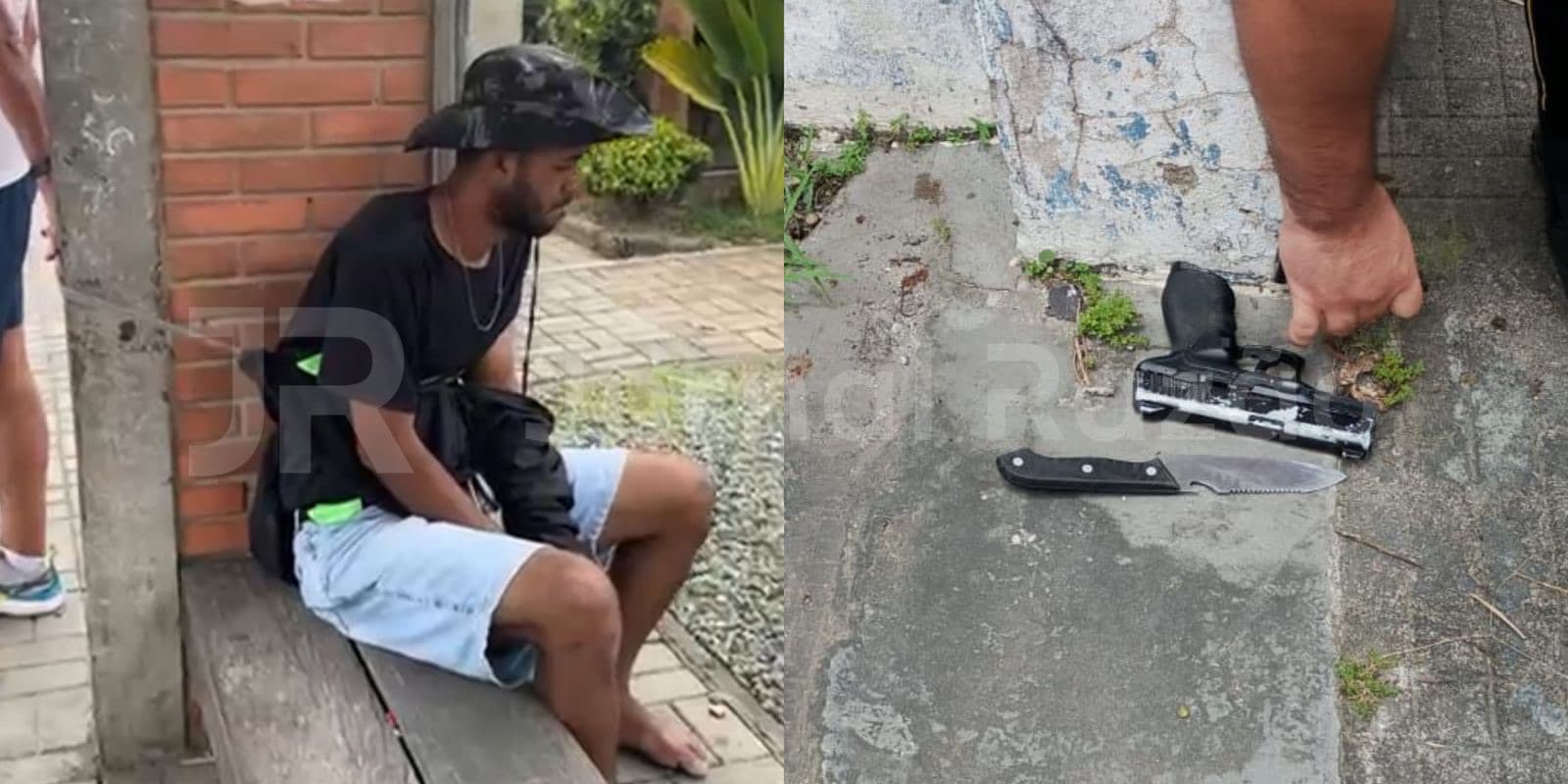 “Desarmado e amarrado”: populares detêm morador de rua armado após roubo em SC