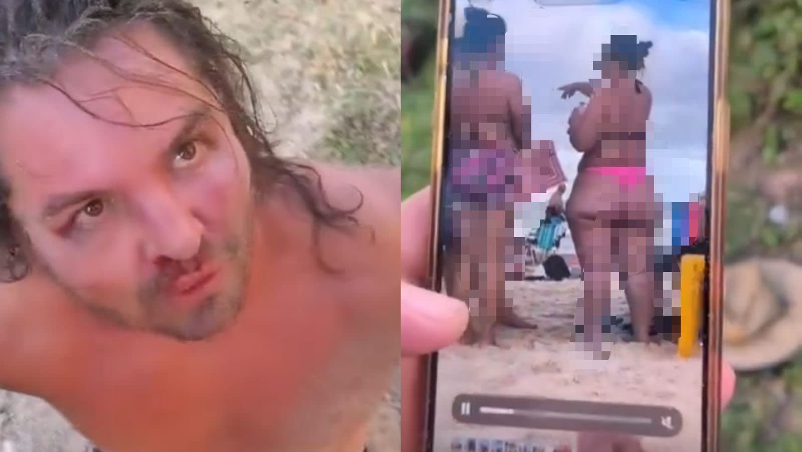Turista americano leva surra em Florianópolis após flagrante em praia: “vai render uma batida”