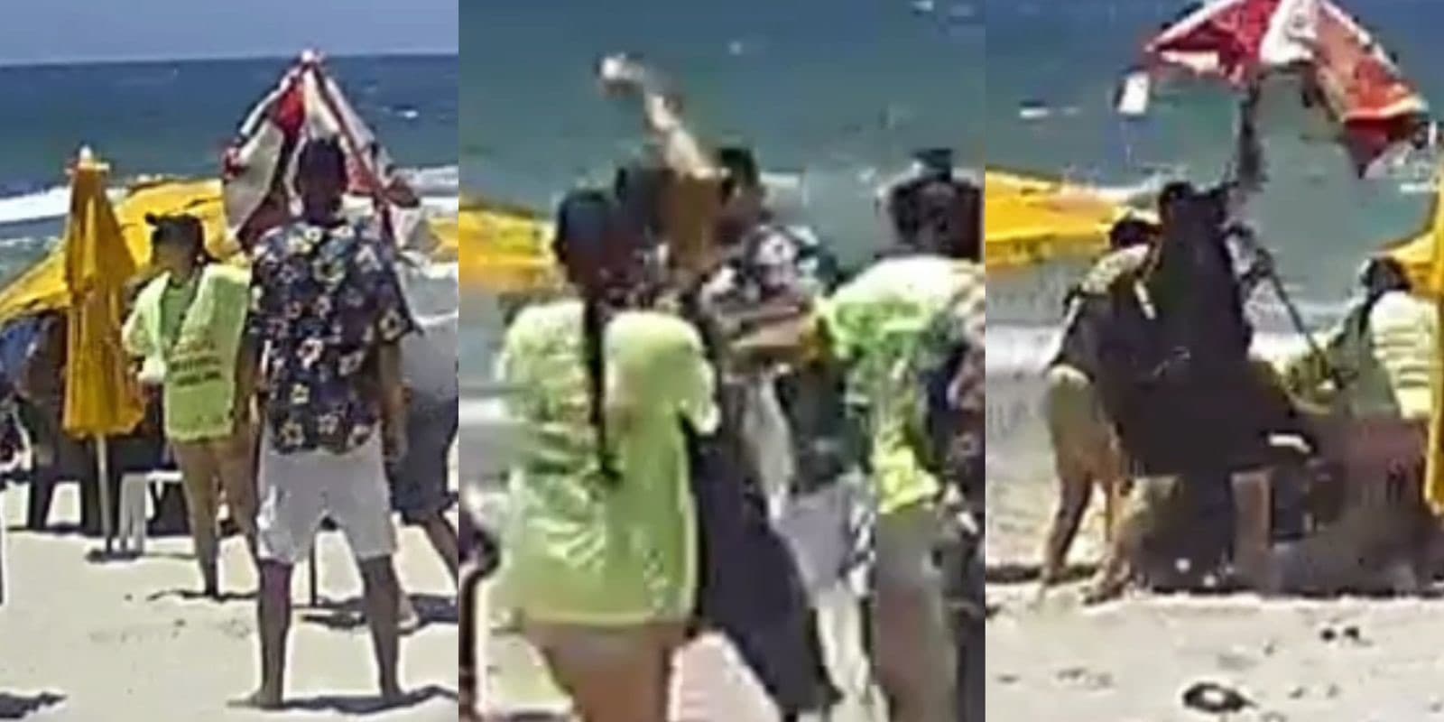 Briga por cadeira e guarda-sol em Florianópolis: ambulante estava armado com faca, afirmam testemunhas