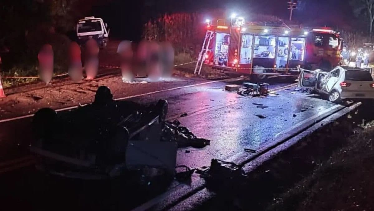 Acidente com veículos de SC termina com duas mortes na BR-163