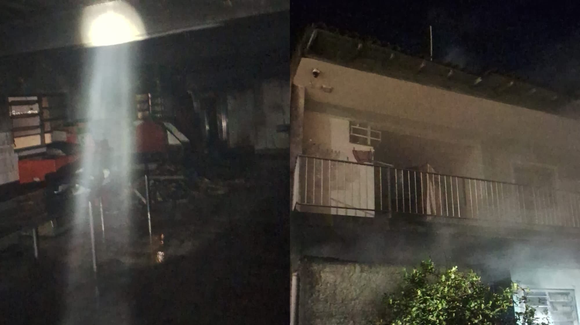 Vítima é salva com vida após ficar presa em incêndio em São José