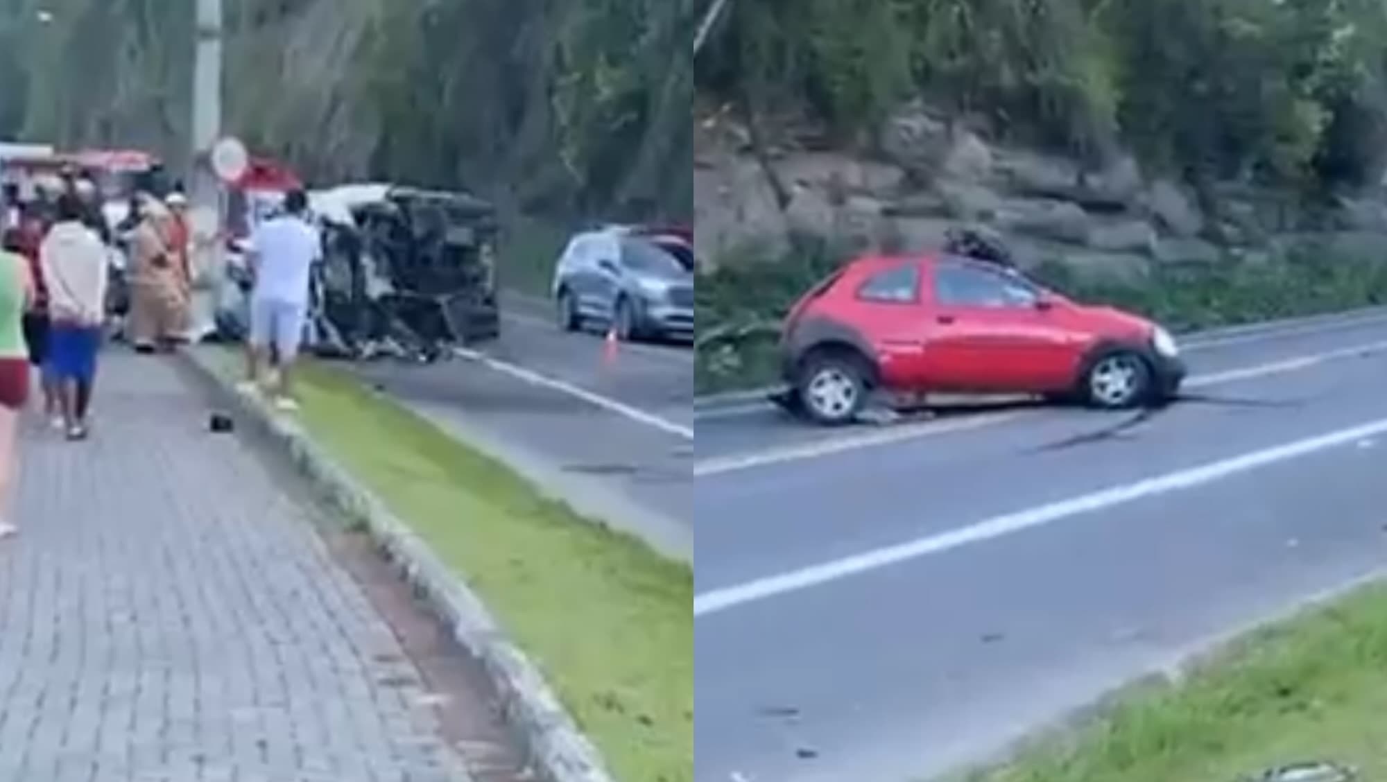 URGENTE: Grave acidente entre caminhão e veículos deixa três mortos na BR-470