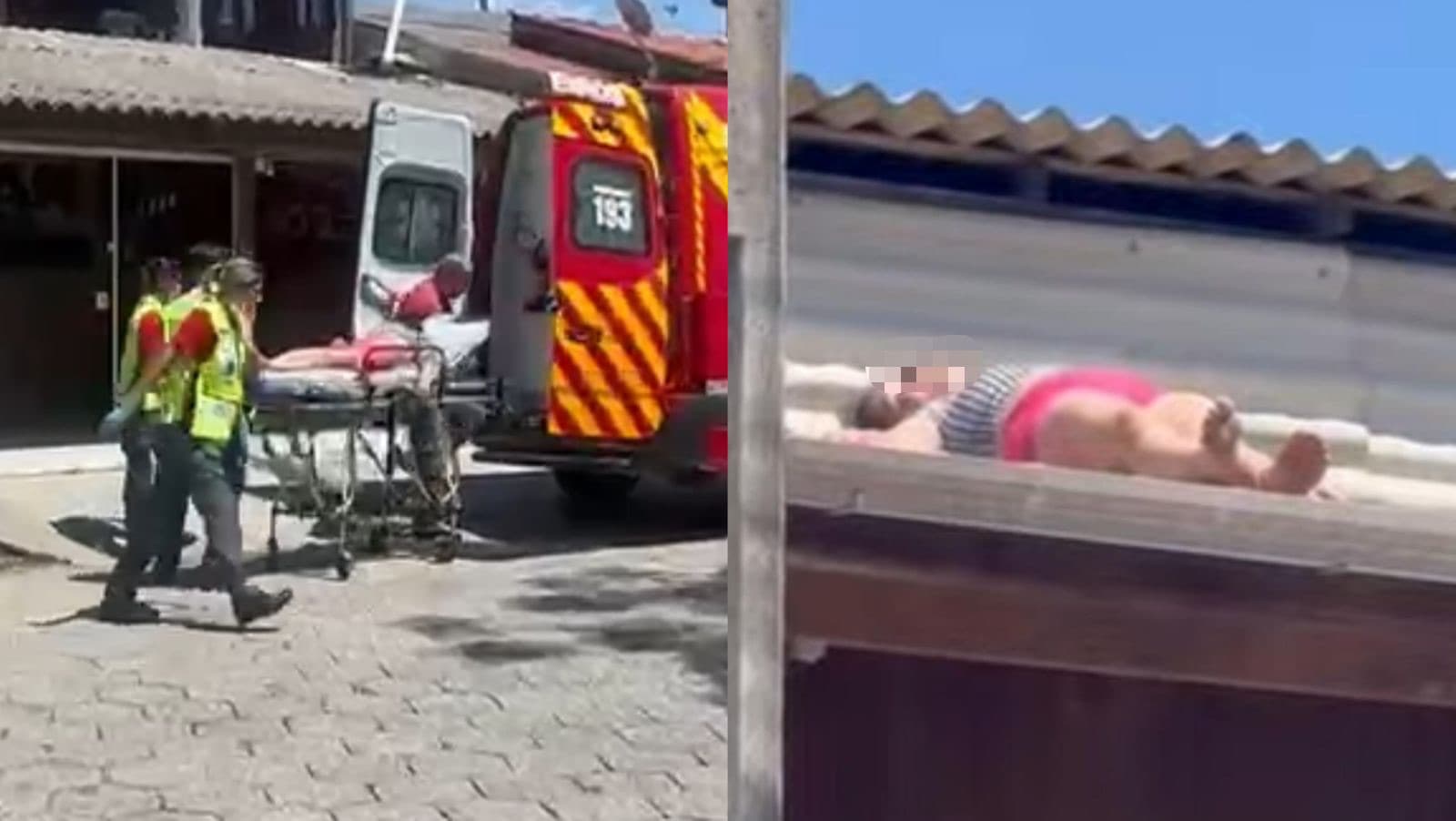 “Vitamina D em dia”: banho de sol inusitado termina em resgate dos bombeiros em Tijucas
