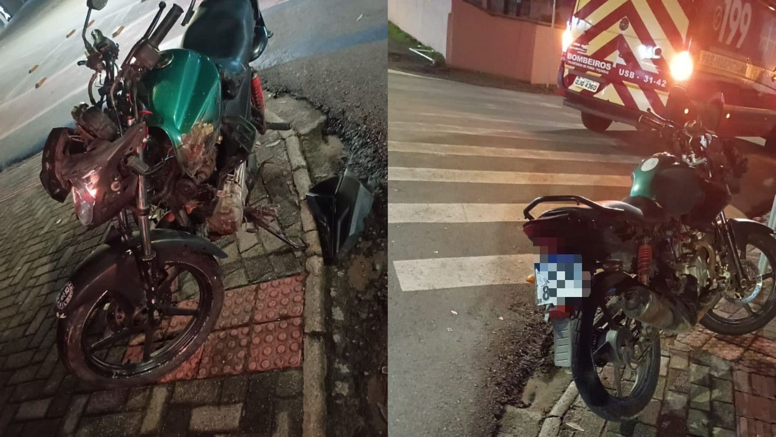 Grave acidente entre carro e moto mata motociclista em Penha