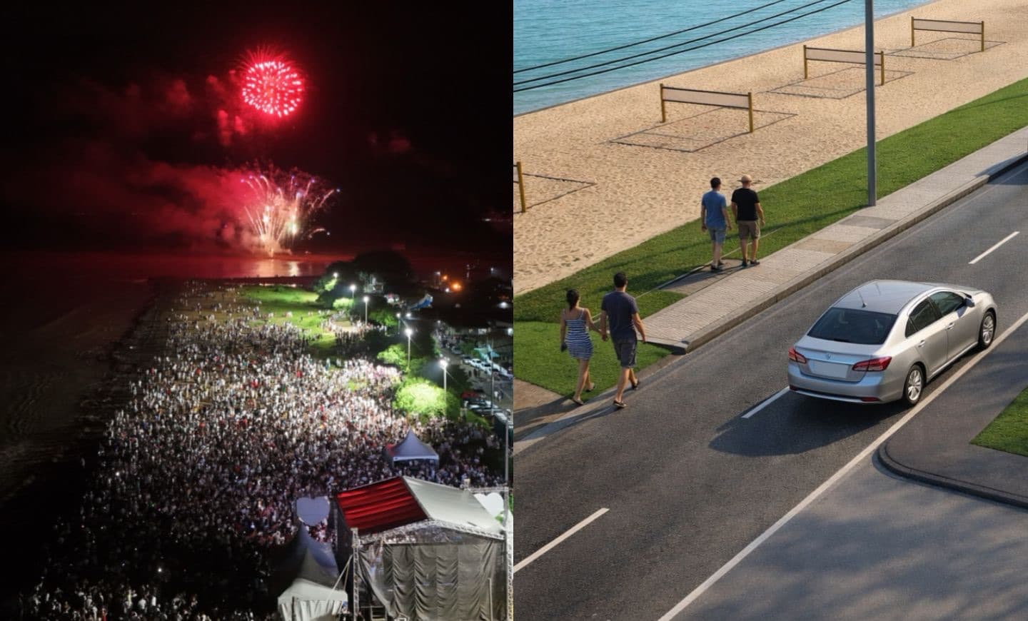 Exclusivo: Praia de Tijucas terá Avenida Beira-Mar após sucesso do 1° Réveillon