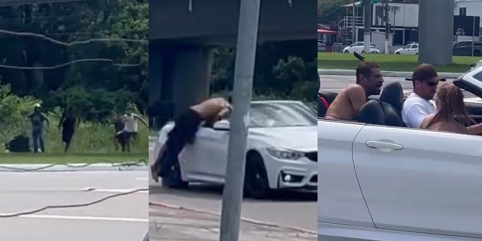 “Sabor frustração”: assalto dá errado em Florianópolis e suspeito tenta fuga inusitada de BMW
