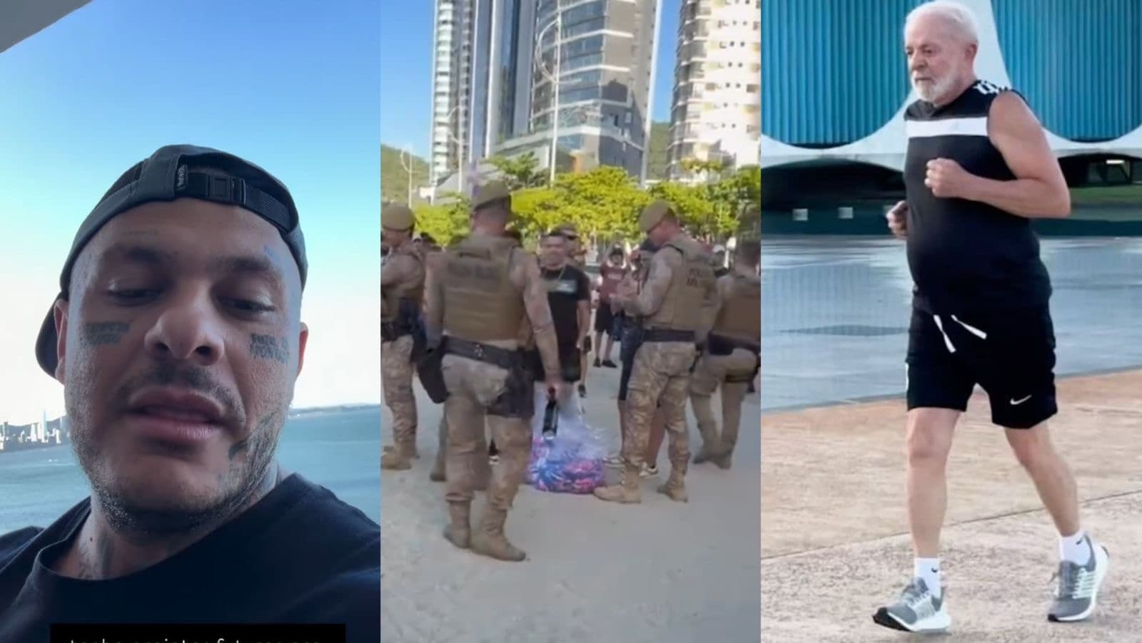 PMSC impede “corrida clandestina” na praia de BC e Toguro pede ajuda a Lula