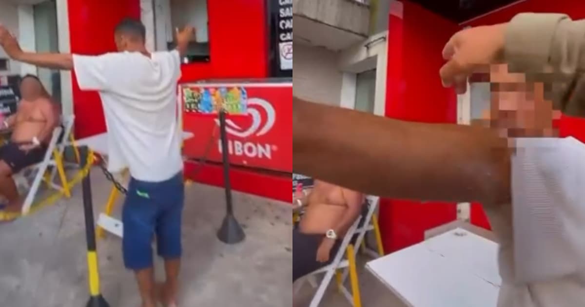 “Olha ali, jhow”: PM aplica técnica inusitada para imobilizar surtado em Balneário Camboriú