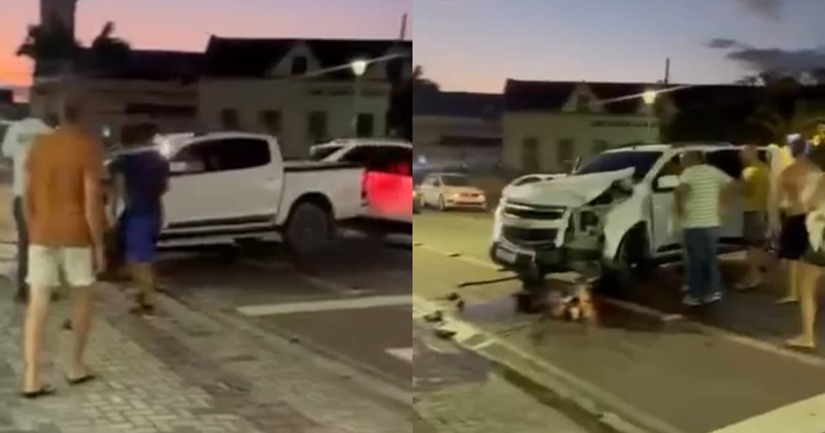 Moradores impedem motorista bêbado de fugir após sequência de acidentes no Centro de Tijucas