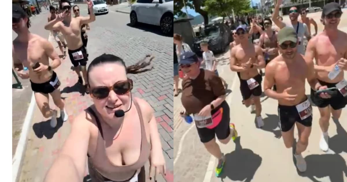 “A vida é uma maravilha”: moradora de BC celebra aniversário com corrida inusitada