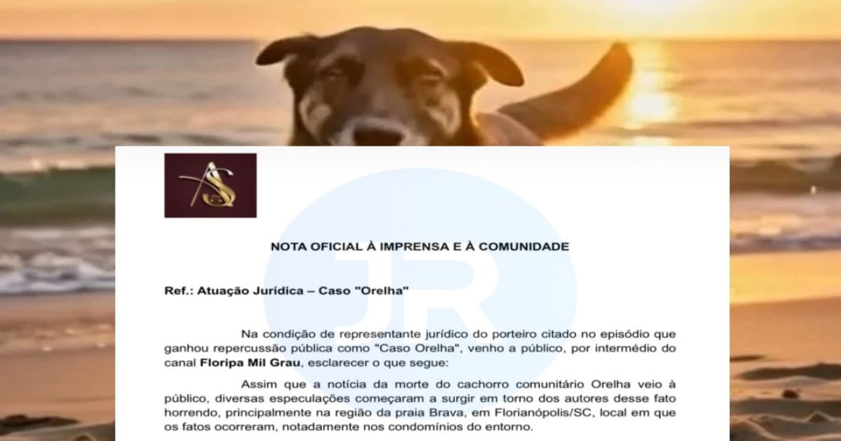 Porteiro divulga nota e diz que não filmou e não testemunhou agressões ao cão Orelha