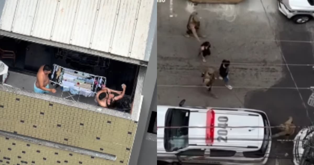 Argentino aplica “mata-leão” na própria irmã: cena é registrada por vizinhos em Balneário Camboriú