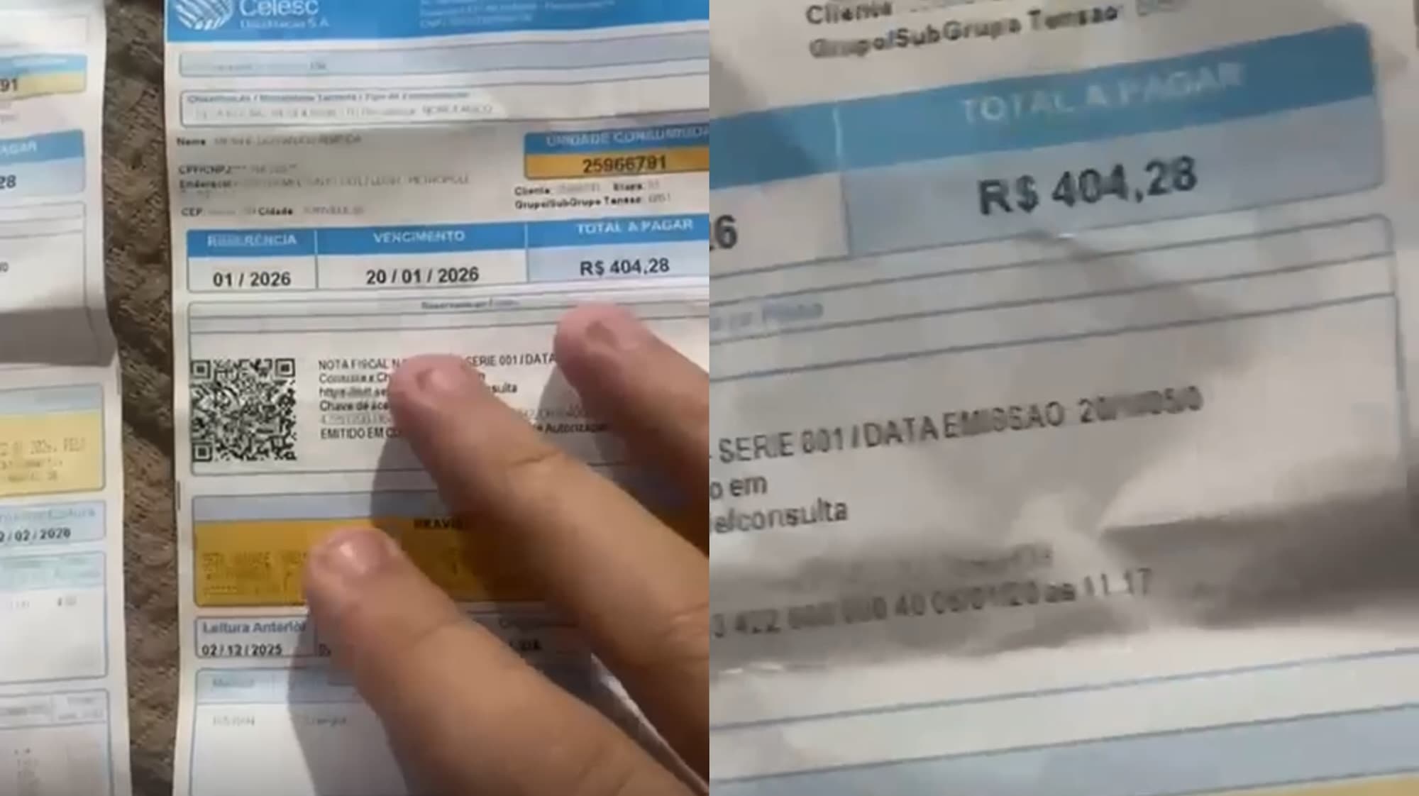 “Não é golpe”, diz Celesc sobre supostas faturas falsas entregues em cidades de SC