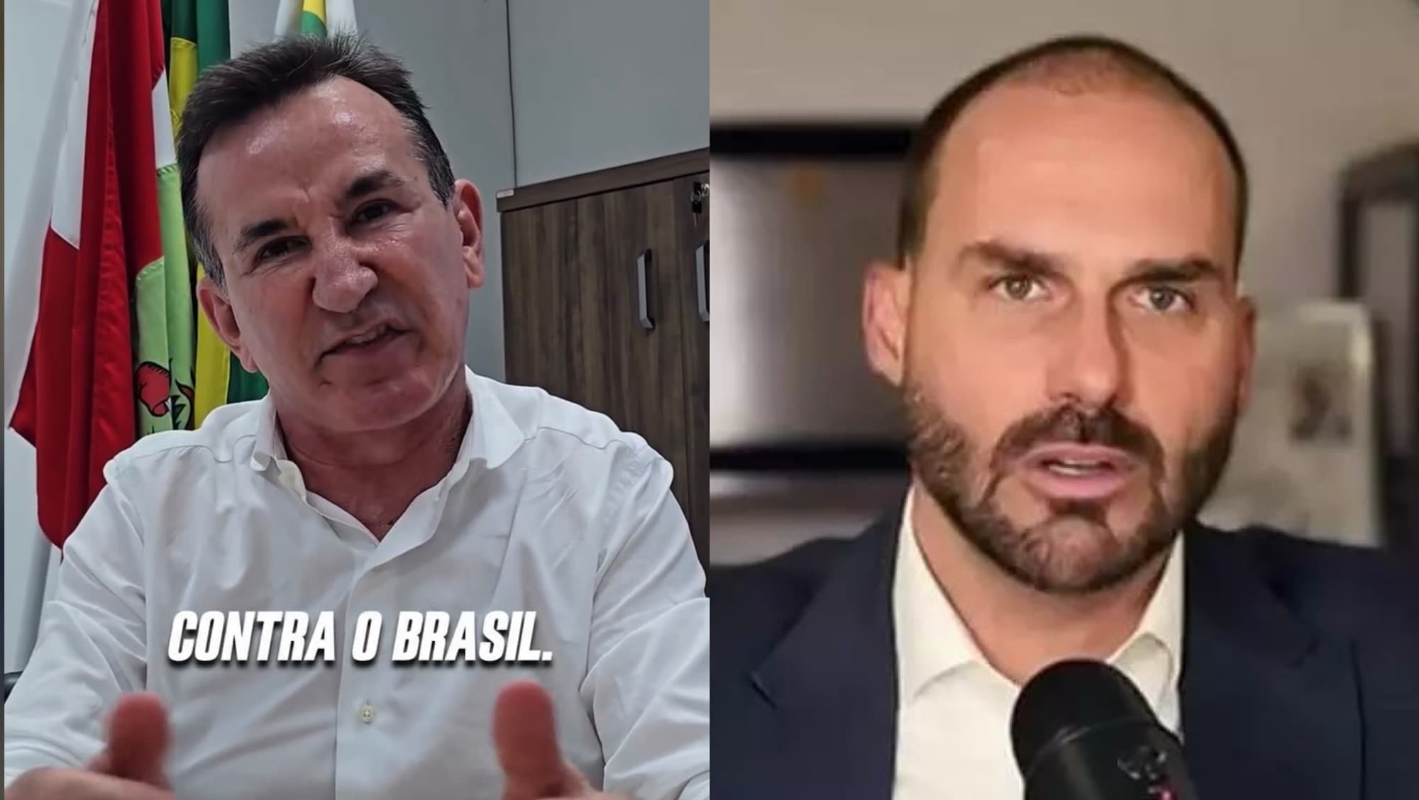 Deputado de SC diz que Eduardo Bolsonaro é “camisa 10 do Lula” e “joga contra o Brasil”