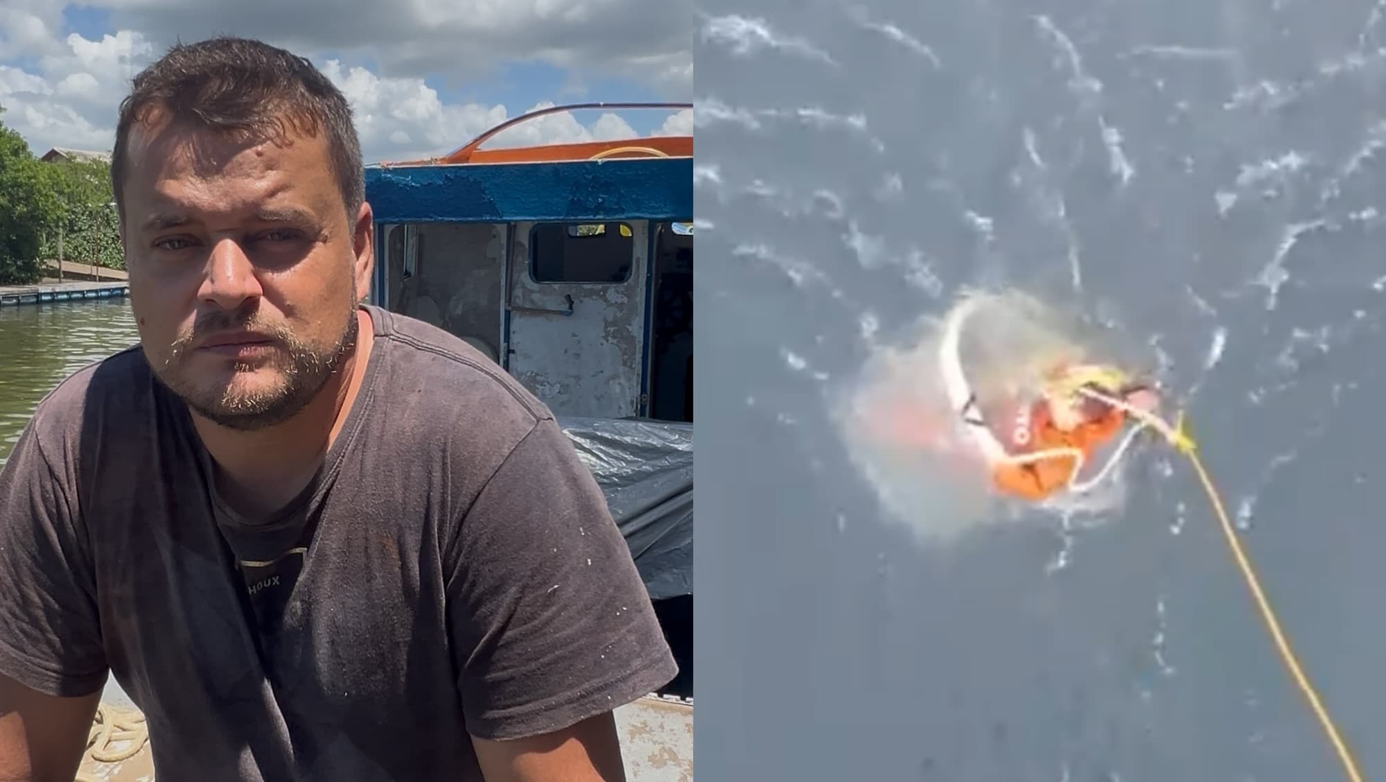 “Quero manter o sonho do meu pai vivo”: pescador fala após sobreviver 17 horas à deriva em SC
